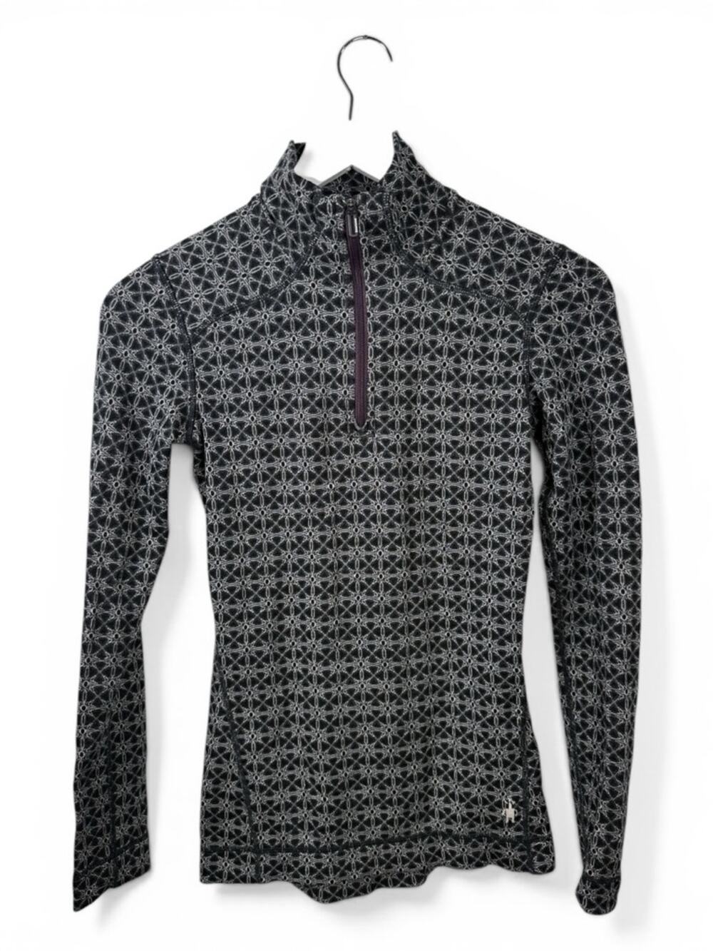 Smartwool Icebreaker Women's 250 Vertex Half Zip Alpine Geo LS Top W2350 Sz S